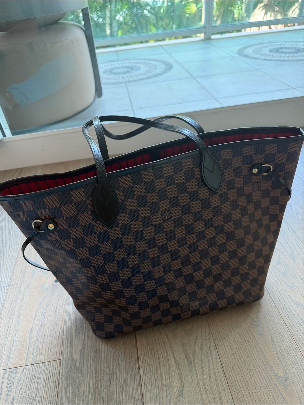 Louis Vuitton Neverfull Damier Ebene Cherry